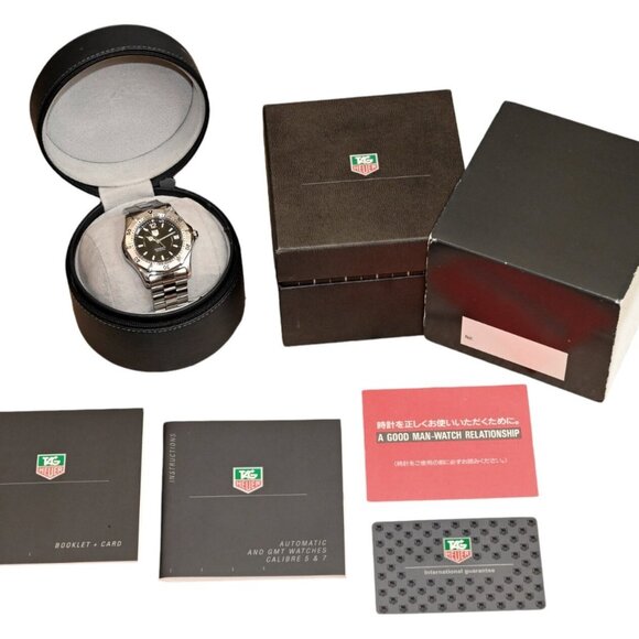 RARE Vintage 38mm Men's Tag Heuer Auto Black Dial Watch Ref: WK2118-0! Serviced! - Picture 10 of 10